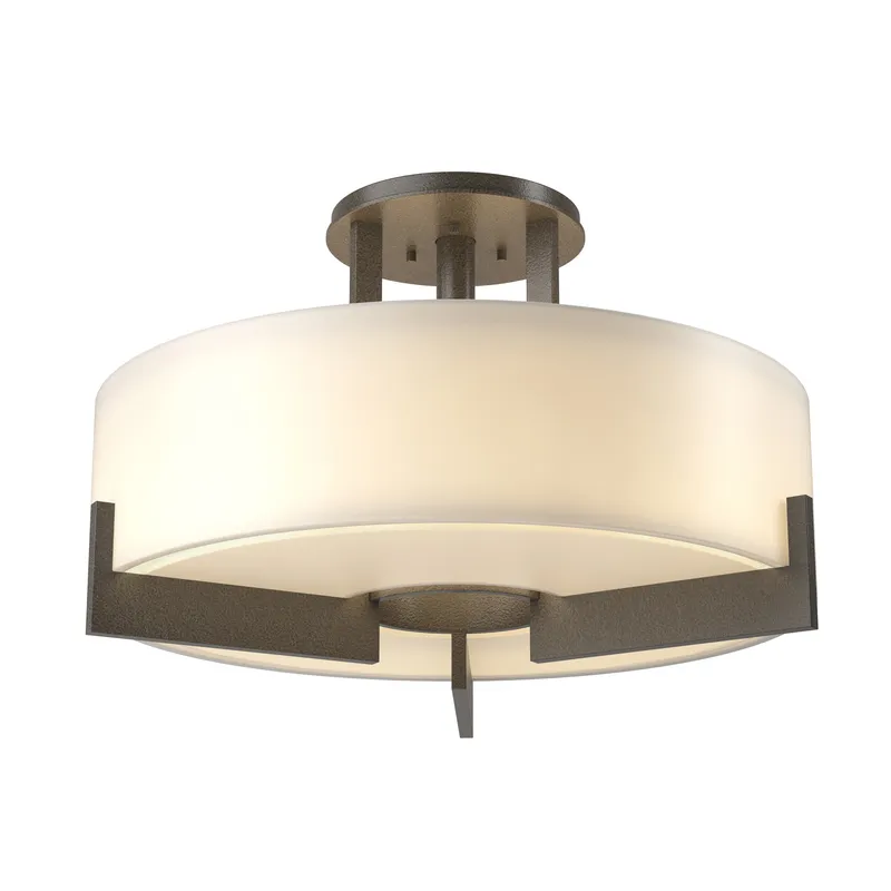 Axis 3 Light 19.3 inch Dark Smoke Semi-Flush Ceiling Light