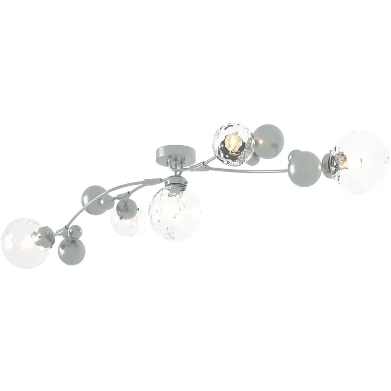 Sprig 5 Light 21 inch Vintage Platinum Semi-Flush Ceiling Light in Water