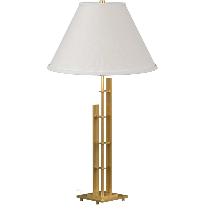 Metra Double 26.9 inch 150 watt Modern Brass Table Lamp Portable Light in Natural Anna