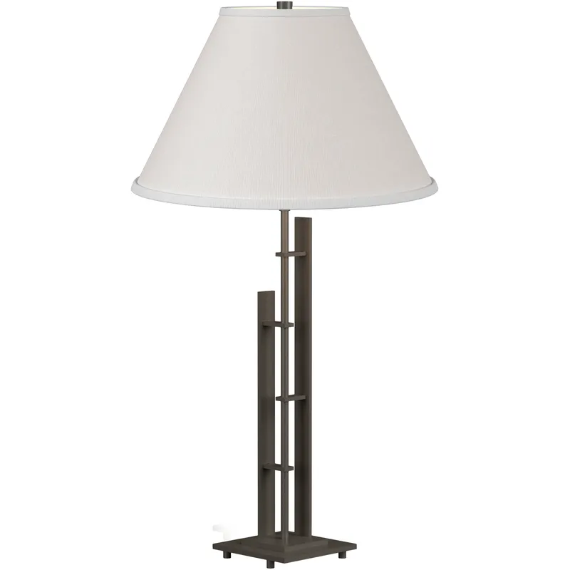 Metra Double 26.9 inch 150 watt Dark Smoke Table Lamp Portable Light in Natural Anna