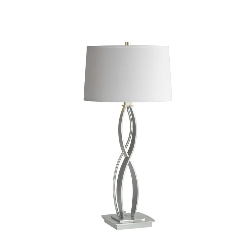 Almost Infinity 27 inch 150 watt Vintage Platinum Table Lamp Portable Light in Natural Anna