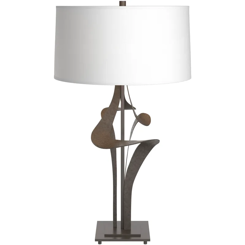 Antasia 27.4 inch 100 watt Dark Smoke Table Lamp Portable Light in Natural Anna