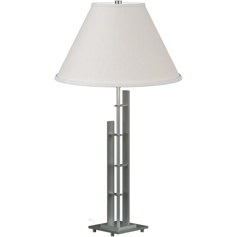 Metra Double 26.9 inch 150 watt Vintage Platinum Table Lamp Portable Light in Natural Anna