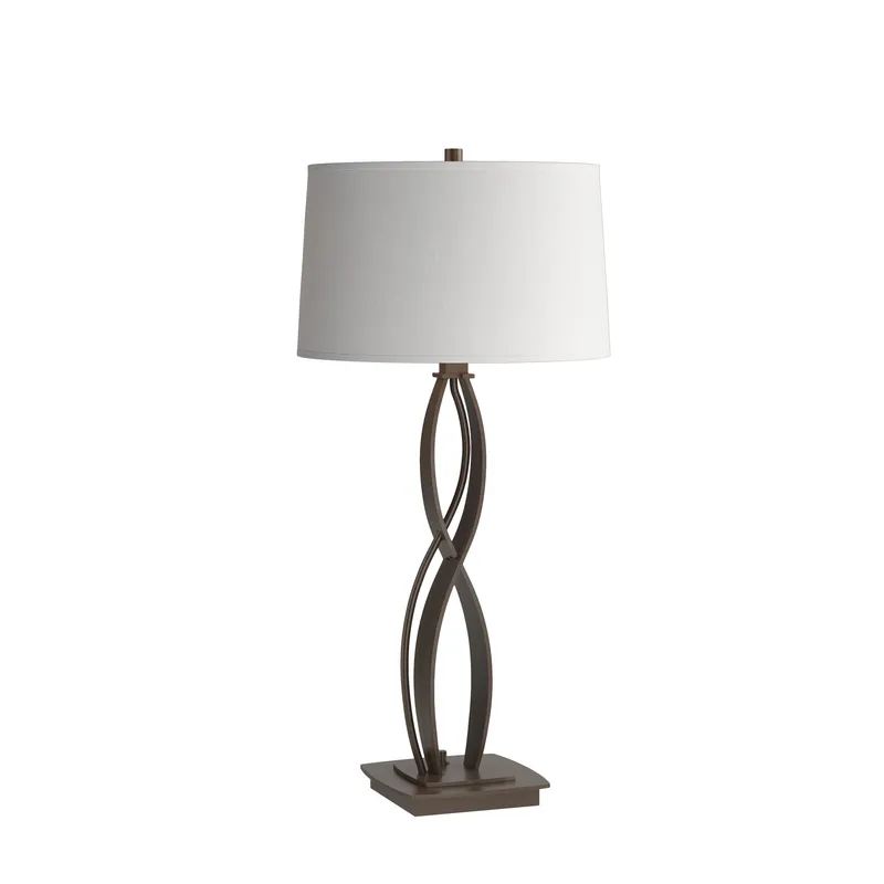 Almost Infinity 27 inch 150 watt White Table Lamp Portable Light in Natural Anna
