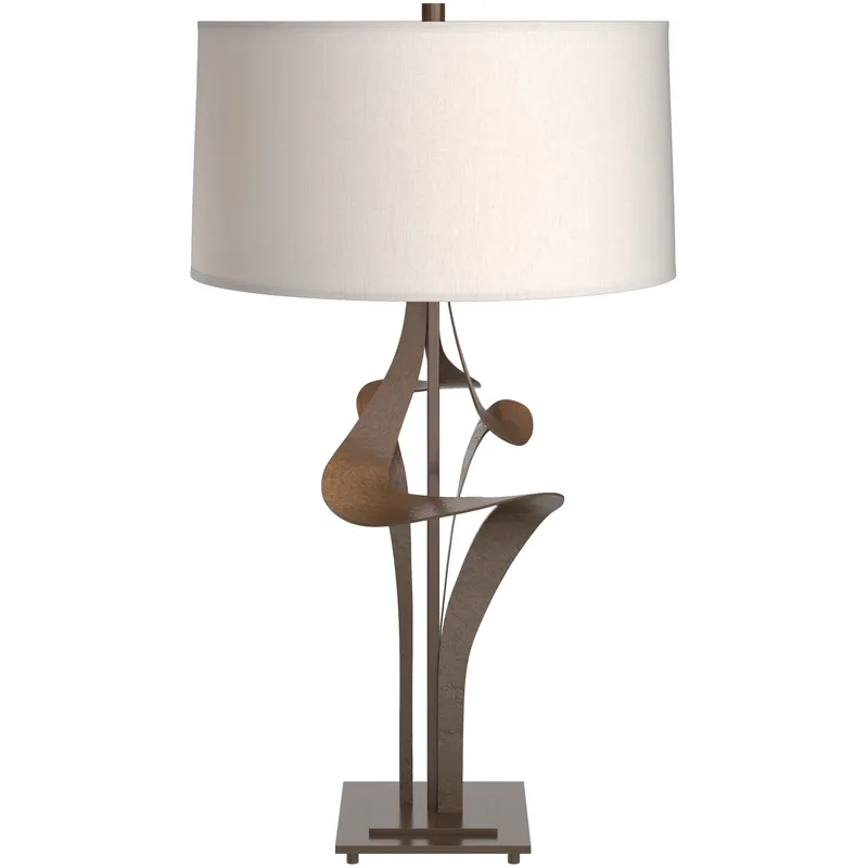 Antasia 27.4 inch 100 watt Bronze Table Lamp Portable Light in Flax