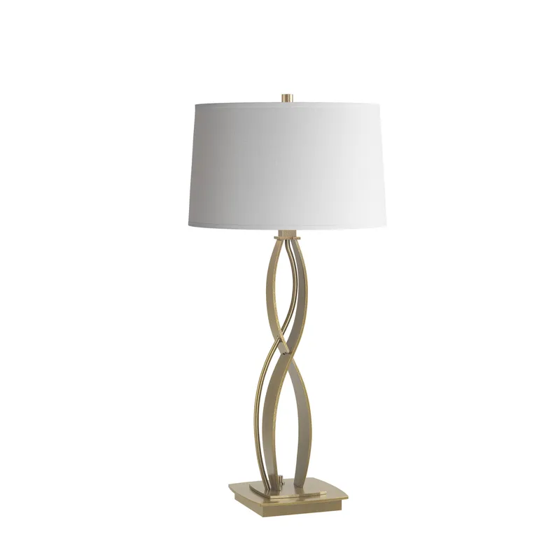 Almost Infinity 27 inch 150 watt Modern Brass Table Lamp Portable Light in Natural Anna