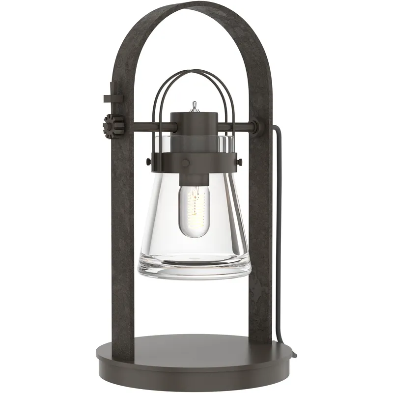Erlenmeyer 19.4 inch 60 watt Dark Smoke Table Lamp Portable Light