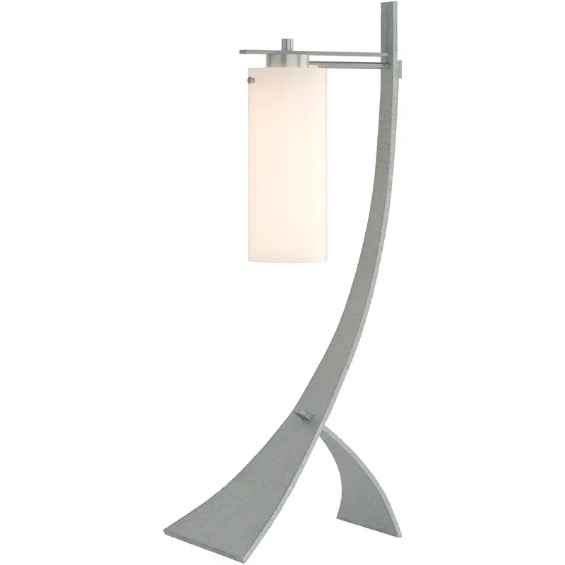 Stasis 28.3 inch 100 watt Vintage Platinum Table Lamp Portable Light