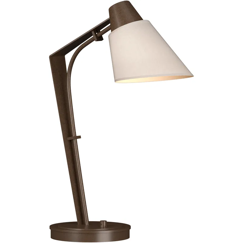 Reach 21.9 inch 100 watt Bronze Table Lamp Portable Light in Flax