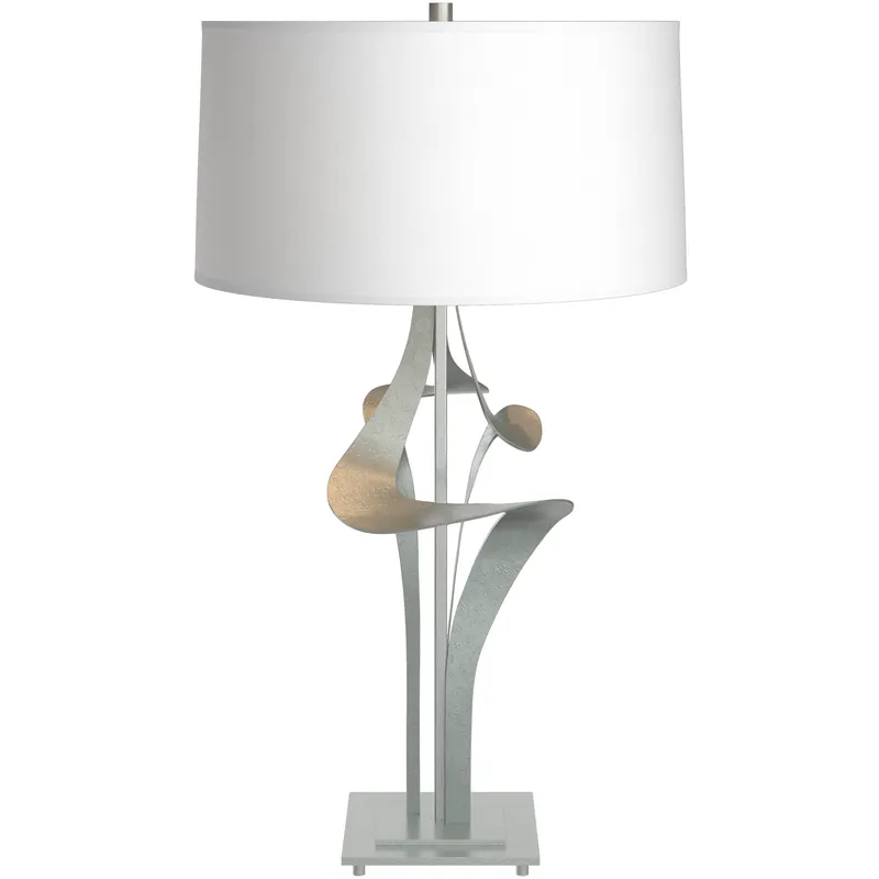 Antasia 27.4 inch 100 watt Vintage Platinum Table Lamp Portable Light in Natural Anna