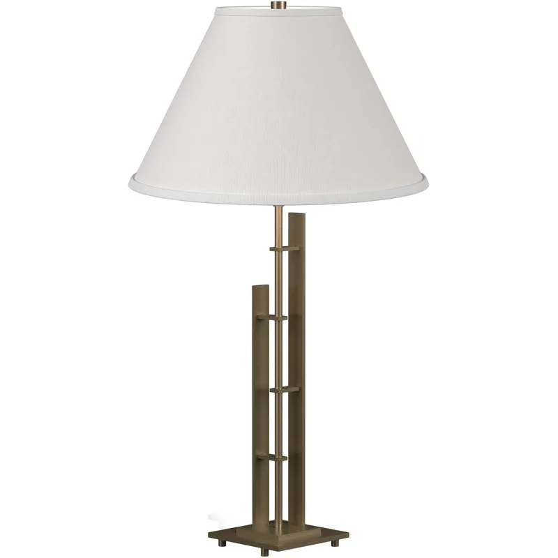 Metra Double 26.9 inch 150 watt Soft Gold Table Lamp Portable Light in Natural Anna