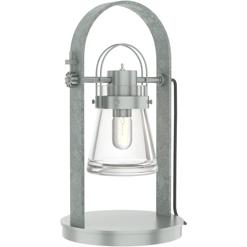 Erlenmeyer 19.4 inch 60 watt Vintage Platinum Table Lamp Portable Light