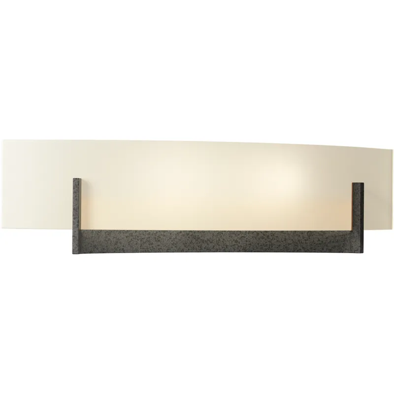 Axis 2 Light 17.3 inch Natural Iron ADA Sconce Wall Light in Opal