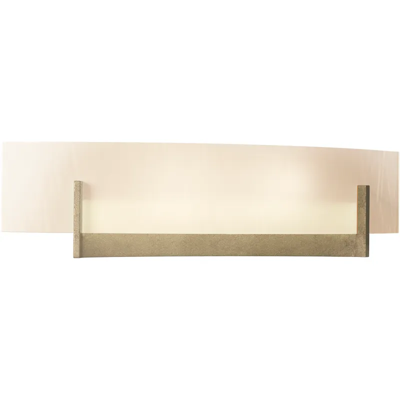 Axis 2 Light 17.3 inch Soft Gold ADA Sconce Wall Light in White Art