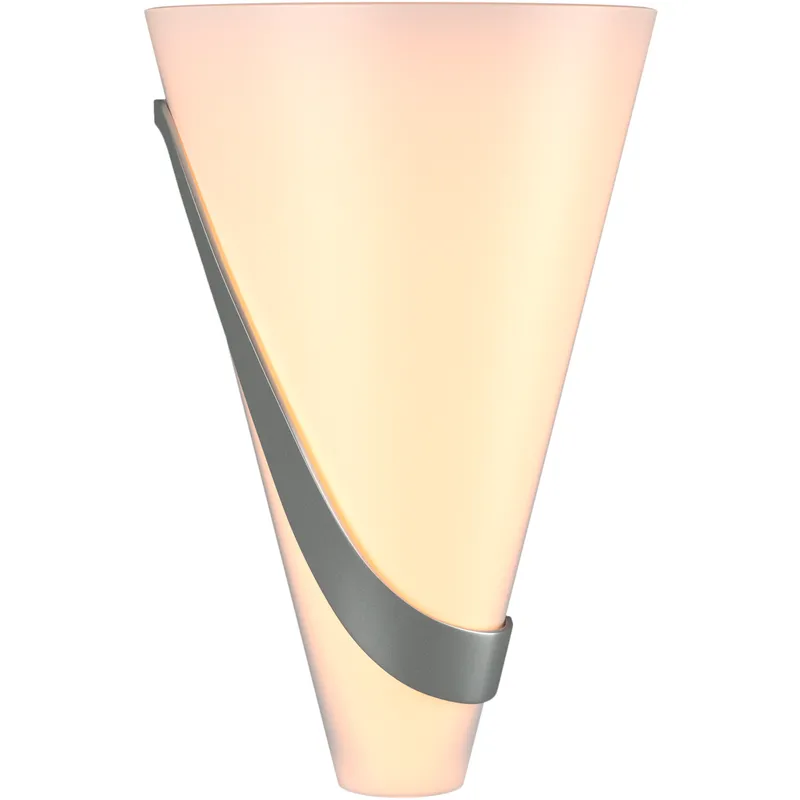 Half Cone 2 Light 8 inch Vintage Platinum Sconce Wall Light, Left