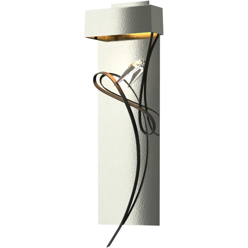 Rhapsody LED 8.6 inch Sterling and Black ADA Sconce Wall Light in Sterling/Black