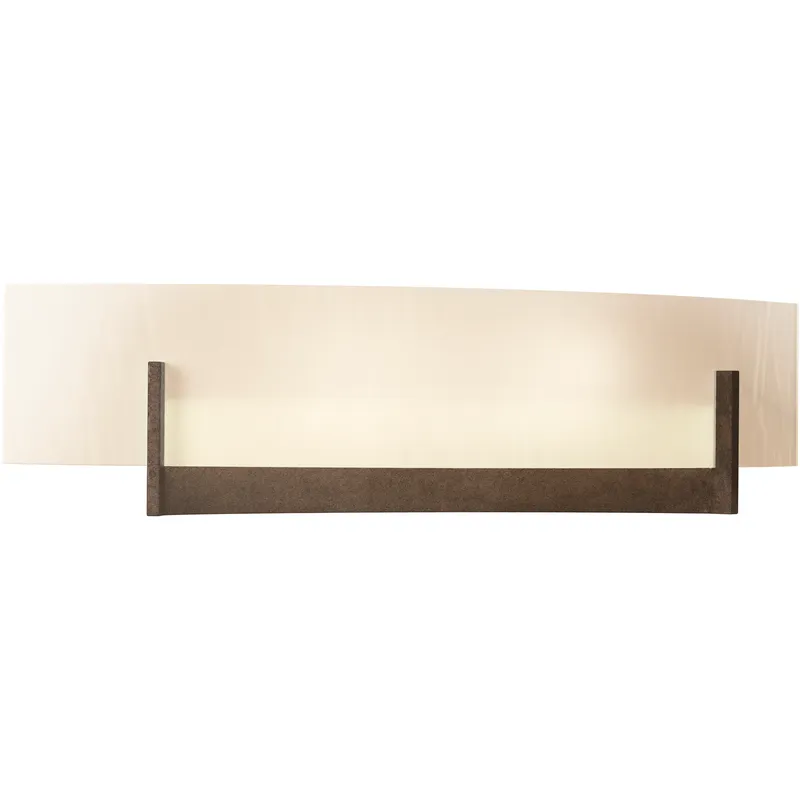 Axis 2 Light 17.3 inch Bronze ADA Sconce Wall Light in White Art