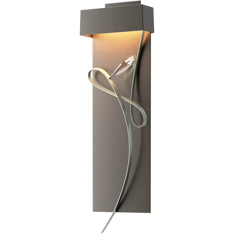 Rhapsody LED 8.6 inch Dark Smoke and Vintage Platinum ADA Sconce Wall Light in Dark Smoke/Vintage Platinum
