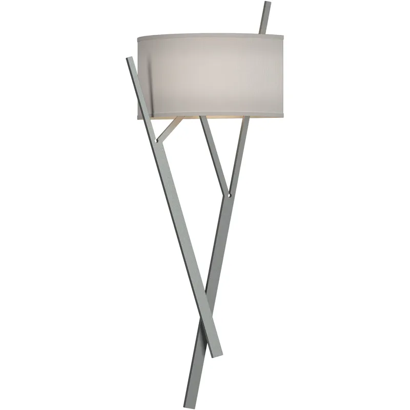 Arbo 2 Light 10 inch Vintage Platinum ADA Sconce Wall Light in Natural Anna