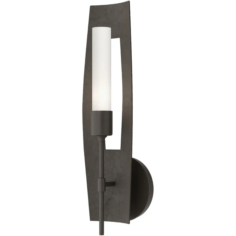 Passage 1 Light 5.3 inch Dark Smoke Sconce Wall Light in Frosted