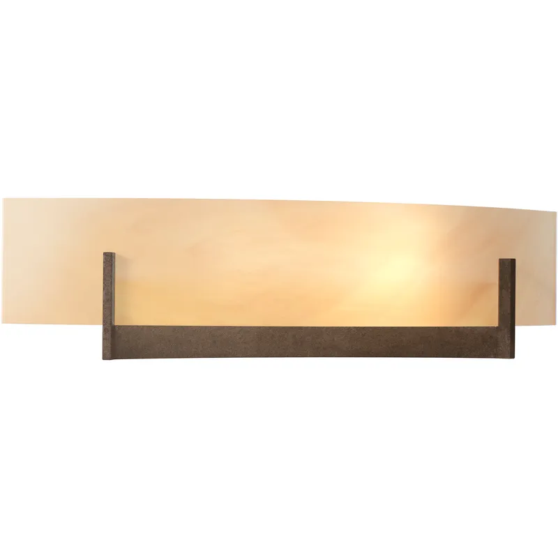 Axis 2 Light 17.3 inch Ink ADA Sconce Wall Light in Amber Swirl