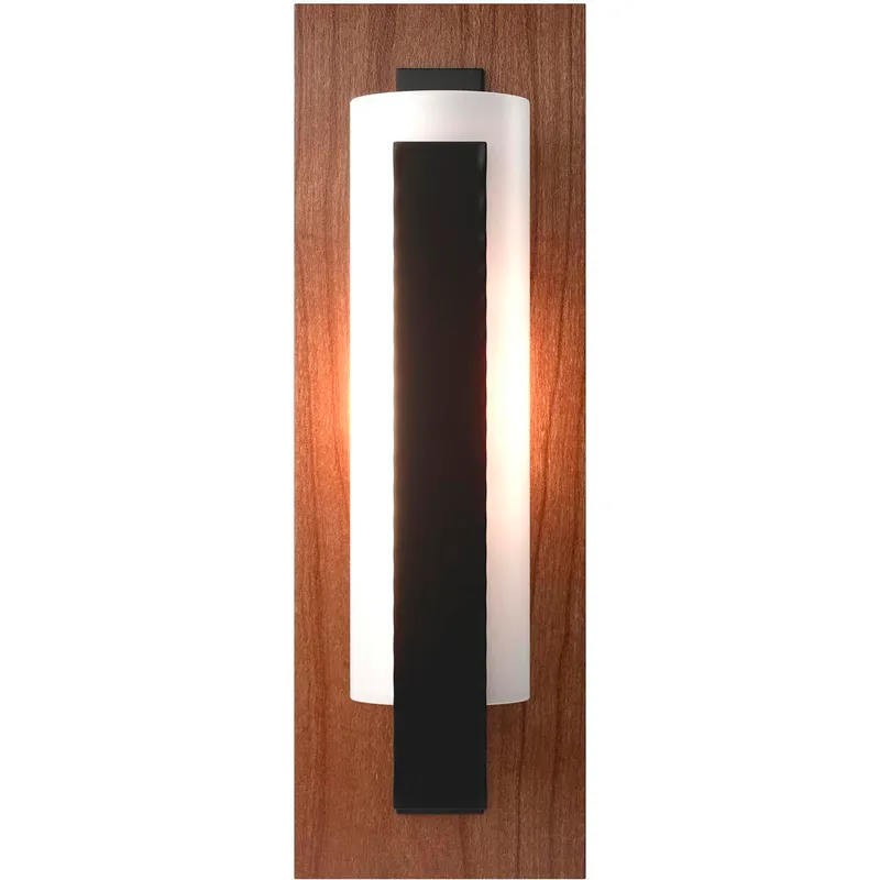 Forged Vertical Bar 1 Light 5 inch Black ADA Sconce Wall Light in Cherry