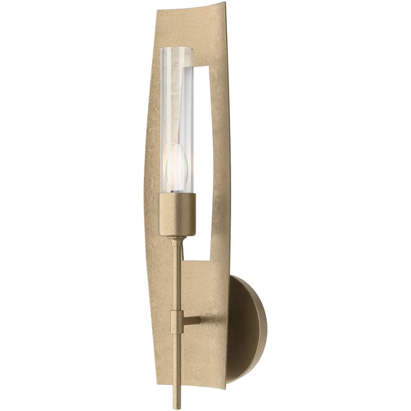 Passage 1 Light 5.3 inch Soft Gold Sconce Wall Light in Clear