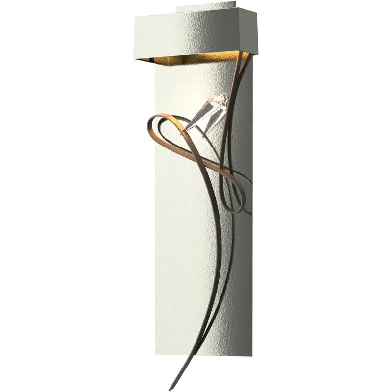 Rhapsody LED 8.6 inch Sterling and Dark Smoke ADA Sconce Wall Light in Sterling/Dark Smoke