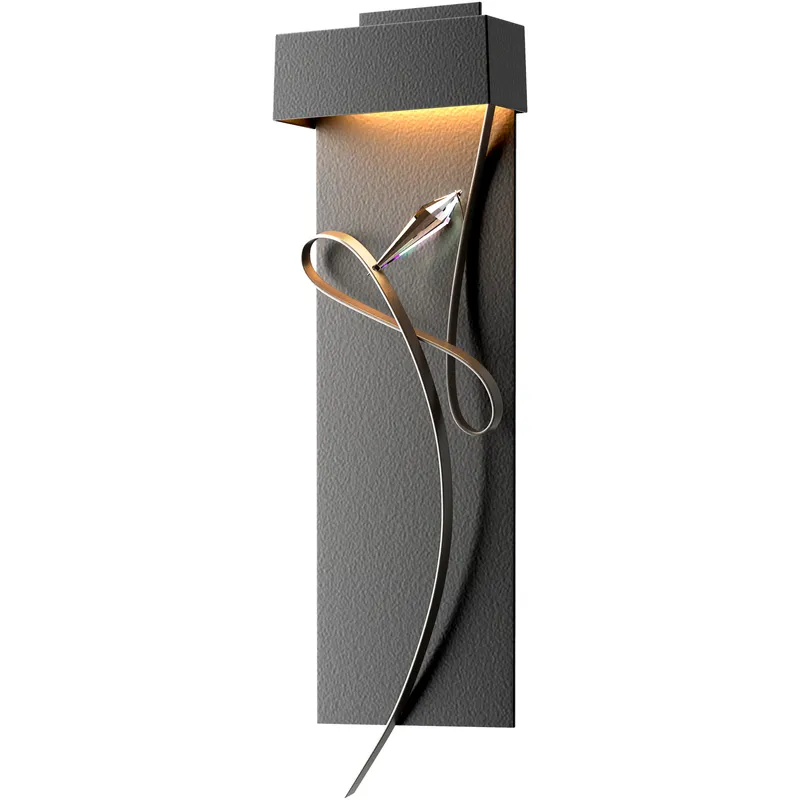 Rhapsody LED 8.6 inch Black and Dark Smoke ADA Sconce Wall Light in Black/Dark Smoke