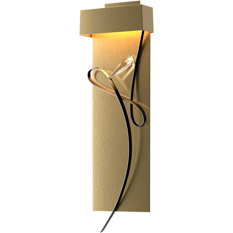 Rhapsody LED 8.6 inch Modern Brass and Black ADA Sconce Wall Light in Modern Brass/Black
