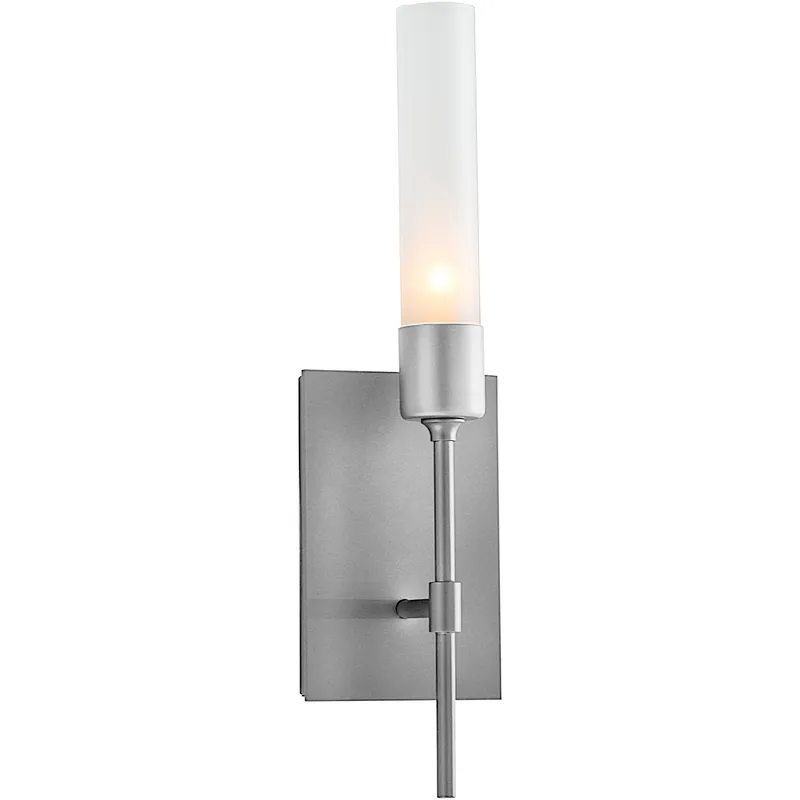 Vela 1 Light 4.5 inch Vintage Platinum ADA Sconce Wall Light in Frosted