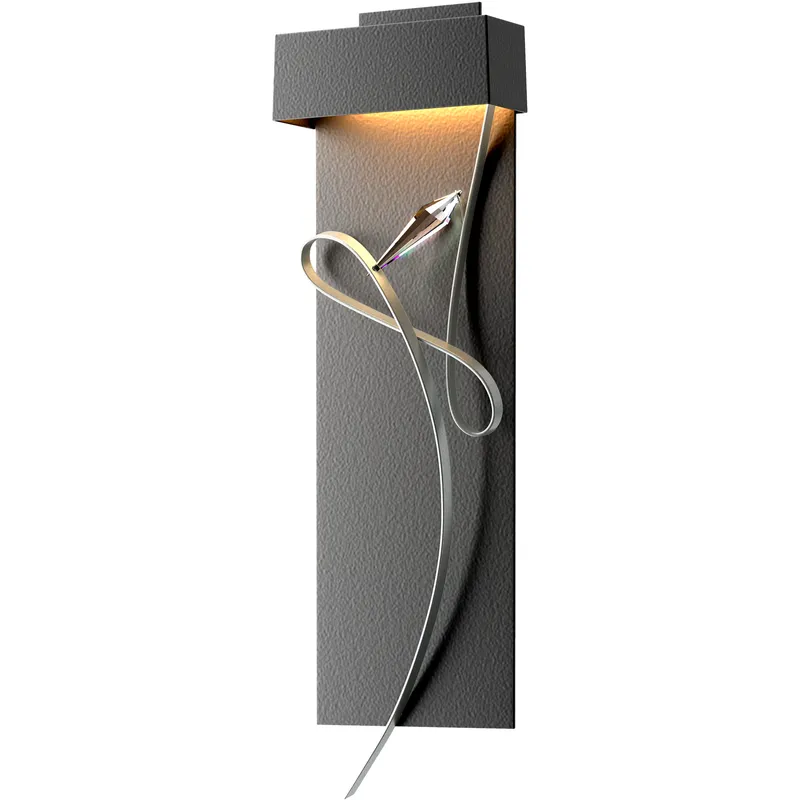 Rhapsody LED 8.6 inch Black and Vintage Platinum ADA Sconce Wall Light in Black/Vintage Platinum