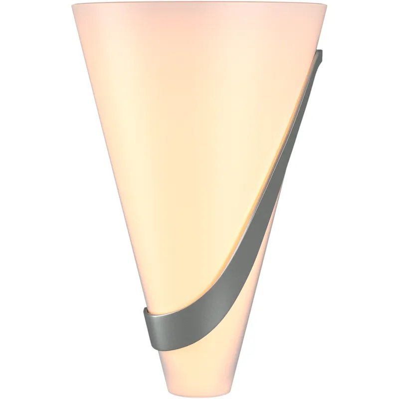 Half Cone 2 Light 8 inch Vintage Platinum Sconce Wall Light, Right