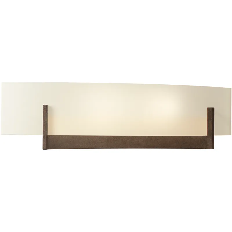 Axis 2 Light 17.3 inch Bronze ADA Sconce Wall Light in Opal