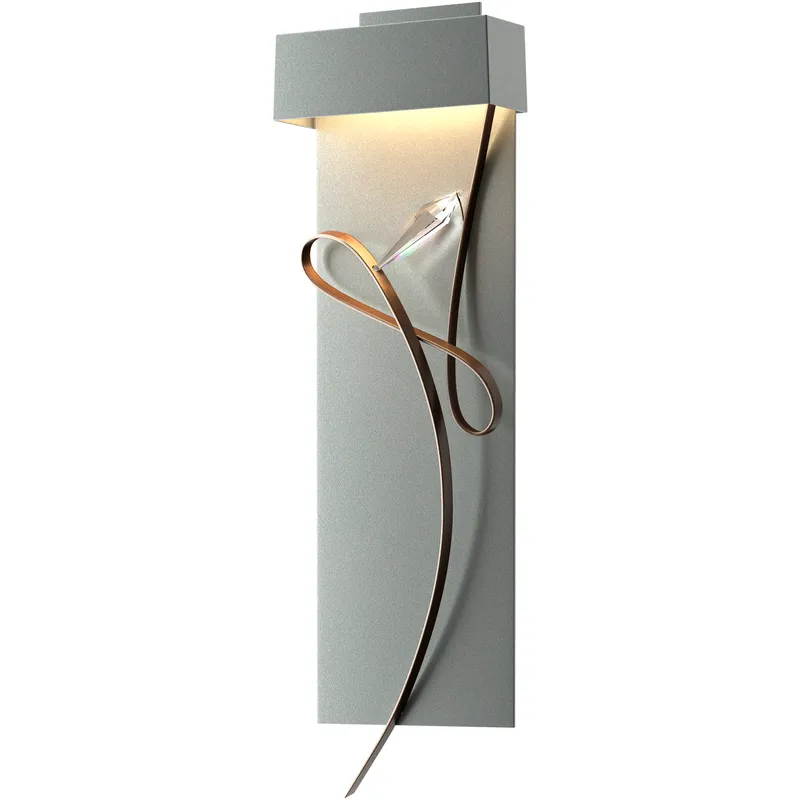 Rhapsody LED 8.6 inch Vintage Platinum and White ADA Sconce Wall Light in Vintage Platinum/White