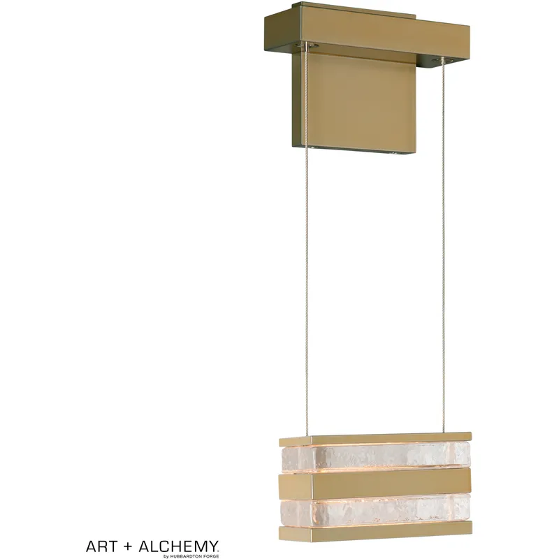 Art + Alchemy Stacks LED 6 inch Modern Brass Wall Sconce Wall Light