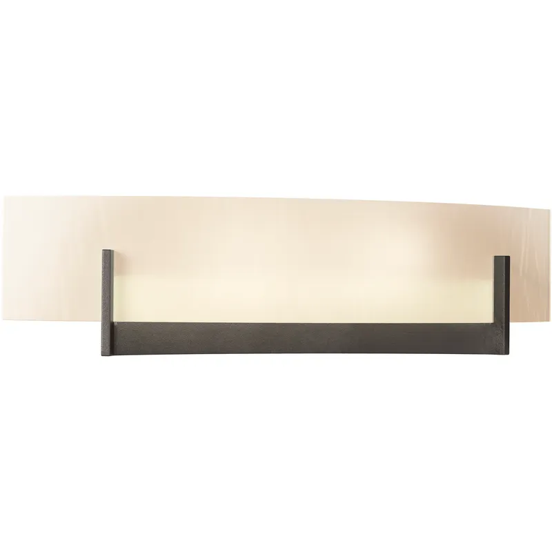 Axis 2 Light 17.3 inch Oil Rubbed Bronze ADA Sconce Wall Light in White Art
