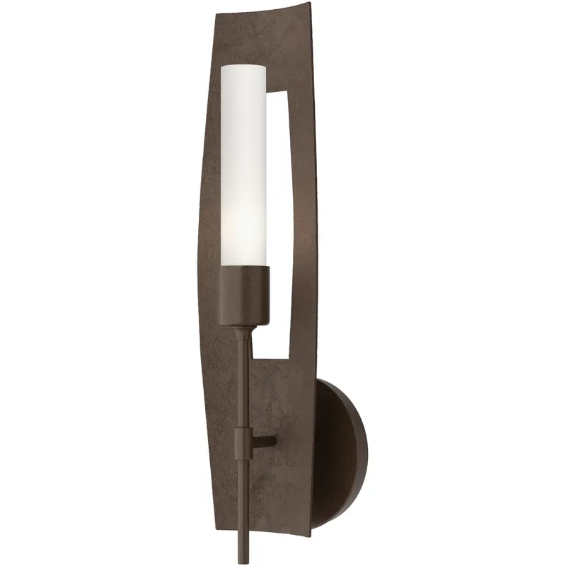 Passage 1 Light 5.3 inch Bronze Sconce Wall Light in Frosted