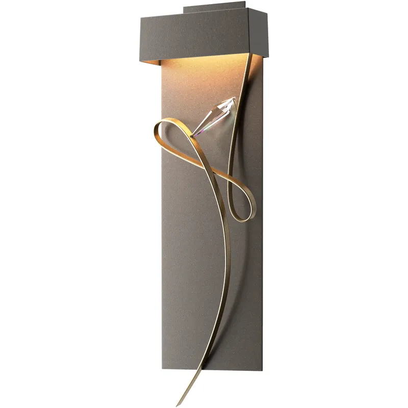 Rhapsody LED 8.6 inch Dark Smoke and Soft Gold ADA Sconce Wall Light in Dark Smoke/Soft Gold