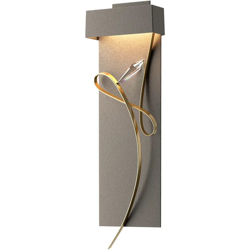 Rhapsody LED 8.6 inch Natural Iron and Modern Brass ADA Sconce Wall Light in Natural Iron/Modern Brass