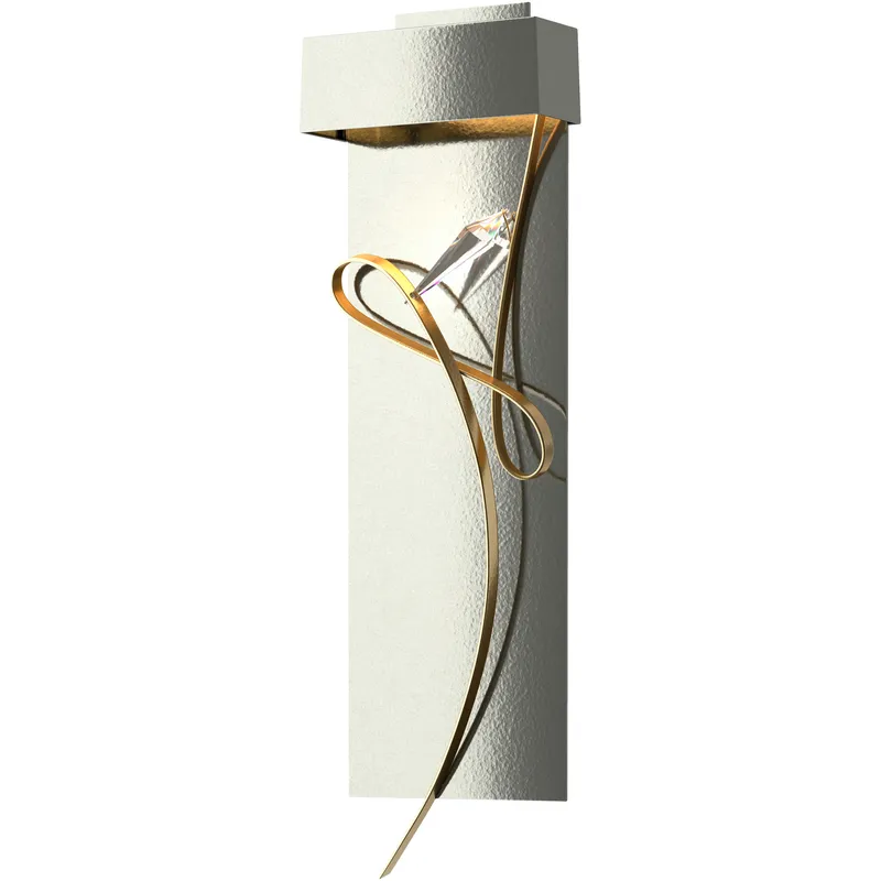 Rhapsody LED 8.6 inch Sterling and Modern Brass ADA Sconce Wall Light in Sterling/Modern Brass