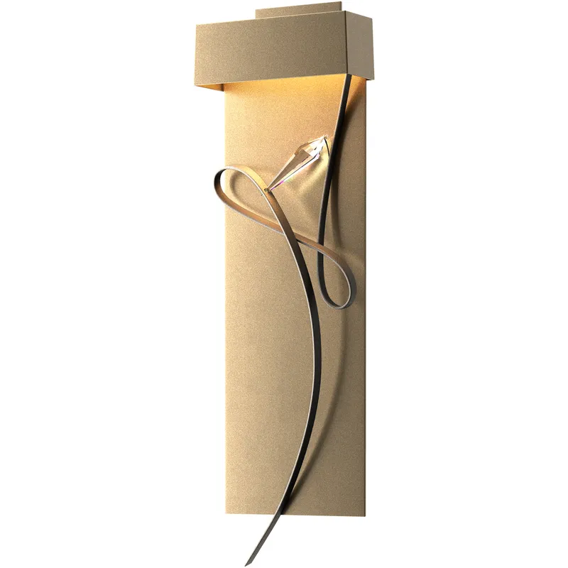 Rhapsody LED 8.6 inch Soft Gold and Natural Iron ADA Sconce Wall Light in Soft Gold/Natural Iron
