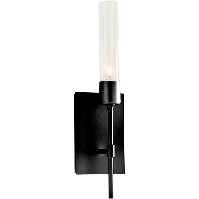 Vela 1 Light 4.5 inch Ink ADA Sconce Wall Light in Clear