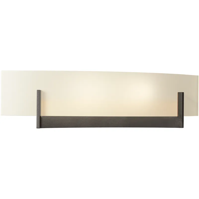 Axis 2 Light 17.3 inch Oil Rubbed Bronze ADA Sconce Wall Light in Opal