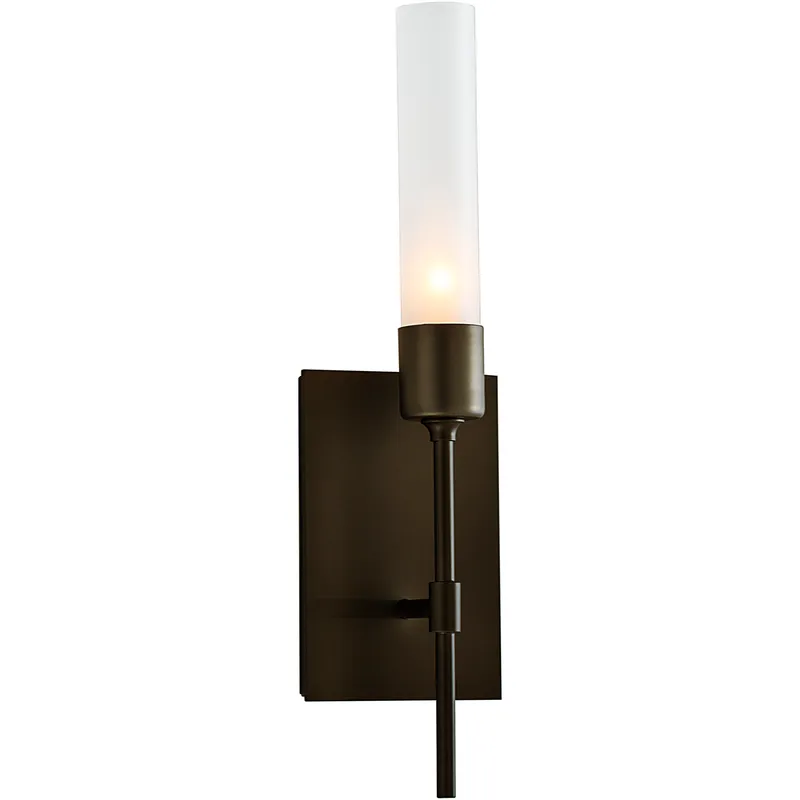 Vela 1 Light 4.5 inch Bronze ADA Sconce Wall Light in Frosted