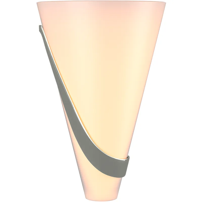 Half Cone 2 Light 8 inch Sterling Sconce Wall Light, Left