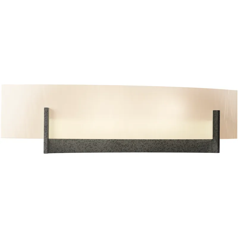 Axis 2 Light 17.3 inch Natural Iron ADA Sconce Wall Light in White Art