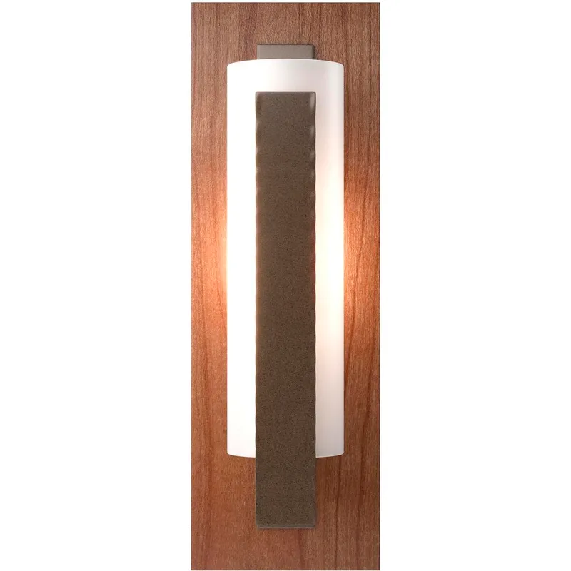 Forged Vertical Bar 1 Light 5 inch Ink ADA Sconce Wall Light in Cherry