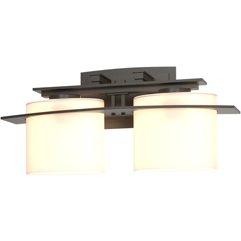 Arc Ellipse 2 Light 17.1 inch Dark Smoke Sconce Wall Light