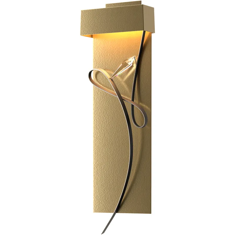 Rhapsody LED 8.6 inch Modern Brass and Natural Iron ADA Sconce Wall Light in Modern Brass/Natural Iron